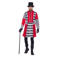 Jas ruiten rood/wit/zwart