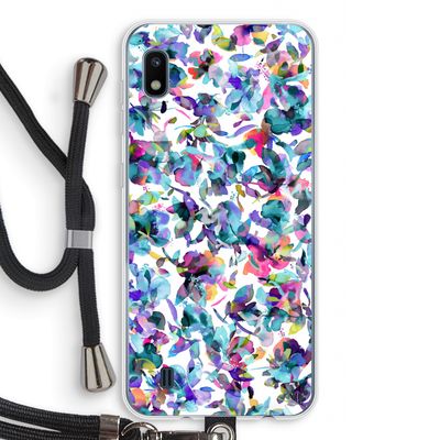 Hibiscus Flowers: Samsung Galaxy A10 Transparant Hoesje met koord