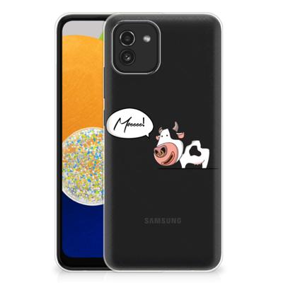 Samsung Galaxy A03 Telefoonhoesje met Naam Cow Samsung Galaxy A03 Telefoonhoesje met Naam Cow