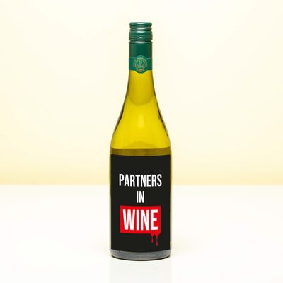 Wijnfles Partners in wine - Wit (Sauvignon Blanc)