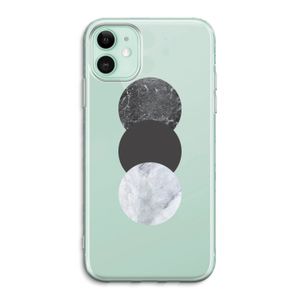 Marmeren cirkels: iPhone 11 Transparant Hoesje