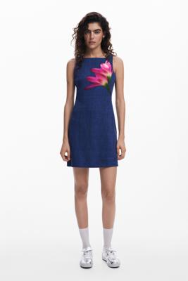 Mini-jurk in denimlook - BLUE - XL