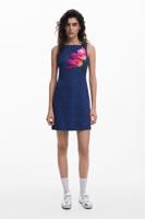 Mini-jurk in denimlook - BLUE - M Mini-jurk in denimlook - BLUE - M