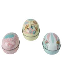 Decoris Opbergblik paasei 11.5cm multi