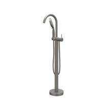 Badmengkraan IVY Bond Vrijstaand Met Draaibare Uitloop Slang 150 cm En 3-Standen Handdouche Geborsteld Metal Black PVD Badmengkraan IVY Bond Vrijstaand Met Draaibare Uitloop Slang 150 cm En 3-Standen Handdouche Geborsteld Metal Black PVD