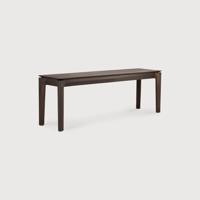 Ethnicraft Eetkamerbank 'Bok' Gevernist Eikenhout, 126cm, kleur Bruin