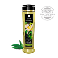 Shunga Organica Massage Oil - Green tea - 8 fl oz / 240 ml