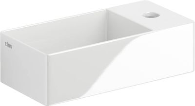Clou New Flush 3 fontein met kraangat rechts in wit