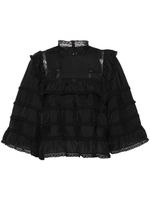 ISABEL MARANT blouse Zalmara à empiècements - Noir - thumbnail