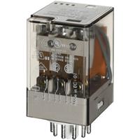 Finder 60.13.8.012.0040 Steekrelais 12 V/AC 10 A 3x wisselcontact 1 stuk(s) Tray
