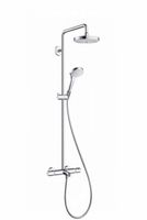 Hansgrohe Croma Select S 180 2jet Showerpipe Voor Bad Chroom-wit - thumbnail