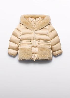 Abel & Lula winter winterjas meisjes - beige