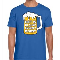 Blauw Het is blauw en heeft dorst t-shirt heren - thumbnail