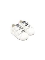 Golden Goose Kids baskets Baby School en cuir - Blanc