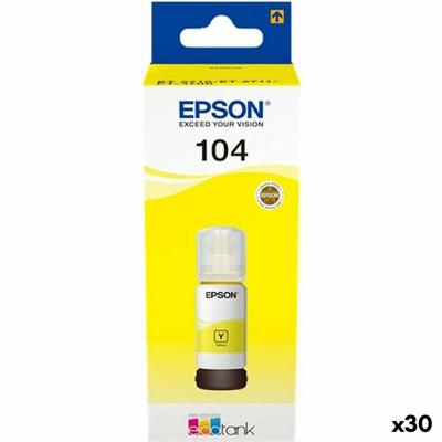 Navulinkt Epson 104 Geel
