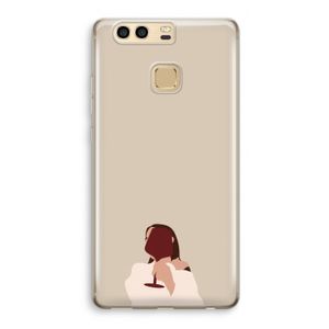 I drink wine: Huawei P9 Transparant Hoesje