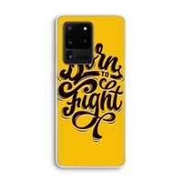 Born to Fight: Samsung Galaxy S20 Ultra Transparant Hoesje