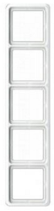 Jung CD500 afdekraam 5-voudig wit