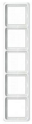 Jung CD500 afdekraam 5-voudig wit