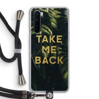 Take me back: OnePlus Nord Transparant Hoesje met koord