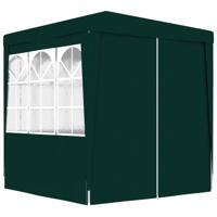 Partytent met zijwanden professioneel 90 g/m 2x2 m groen