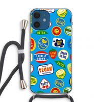 Fruitsticker: iPhone 12 mini Transparant Hoesje met koord