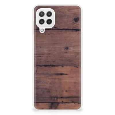 Samsung Galaxy A22 4G | M22 | Bumper Hoesje | Old Wood