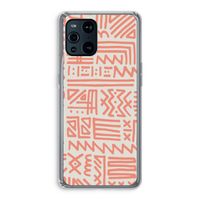 Marrakech Pink: Oppo Find X3 Pro Transparant Hoesje