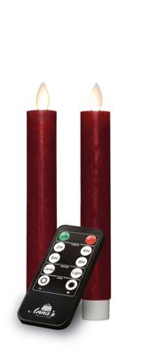 Dinerkaars-USB wax 18 cm bordeaux - Annas collection
