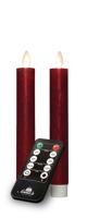 Dinerkaars-USB wax 18 cm bordeaux - Annas collection