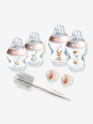 Natural Start Newborn Starter Kit, anti-koliekflessen van 150 ml en 260 ml met speen met langzame toevoer TOMMEE TIPPEE rouge
