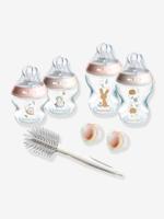 Natural Start Newborn Starter Kit, anti-koliekflessen van 150 ml en 260 ml met speen met langzame toevoer TOMMEE TIPPEE rouge