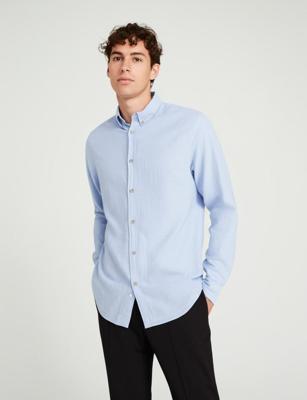 Jack & Jones Jjesummer Shirt Ls Sn 12269315 Overhemd Chambray Blue