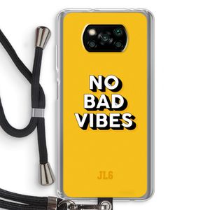 No Bad Vibes: Xiaomi Poco X3 Pro Transparant Hoesje met koord