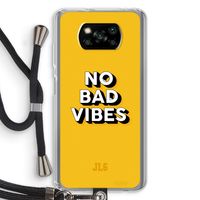 No Bad Vibes: Xiaomi Poco X3 Pro Transparant Hoesje met koord