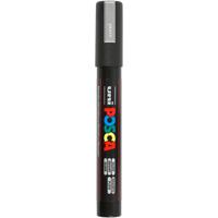Uni-Posca Posca marker, afm pc-5m, lijndikte 2,5 mm, medium, zilver, 1 stuk