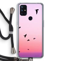 Fly away: OnePlus Nord N10 5G Transparant Hoesje met koord