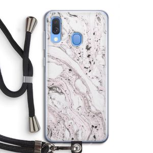 Mengelmoes: Samsung Galaxy A40 Transparant Hoesje met koord