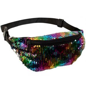 Hip heuptasje/fanny pack/buideltasje gekleurde pailletten metallic - Festival fanny pack/carnaval