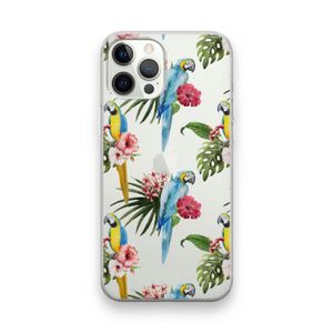 Kleurrijke papegaaien: iPhone 12 Pro Transparant Hoesje