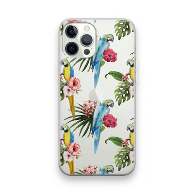 Kleurrijke papegaaien: iPhone 12 Pro Transparant Hoesje