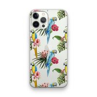 Kleurrijke papegaaien: iPhone 12 Pro Transparant Hoesje