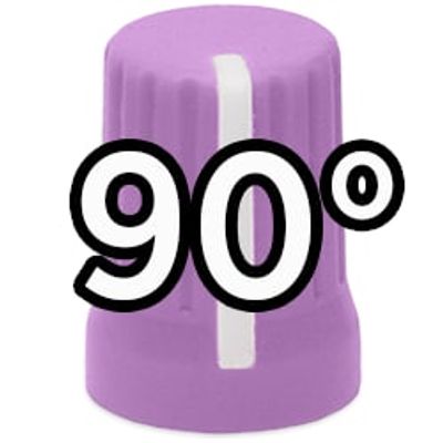 Dj TechTools Chroma Caps 90 Super Knob Purple draaiknop