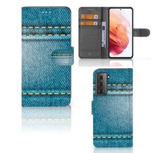 Samsung Galaxy S21 Wallet Case met Pasjes Jeans