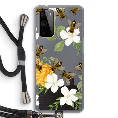 No flowers without bees: OnePlus 9 Pro Transparant Hoesje met koord