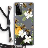 No flowers without bees: OnePlus 9 Pro Transparant Hoesje met koord