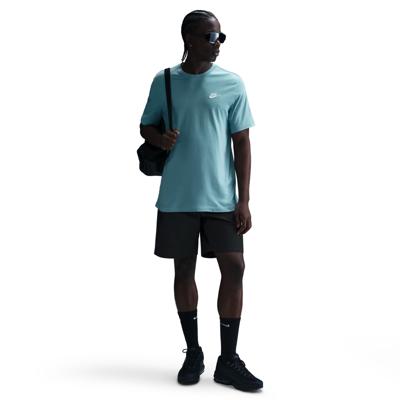Nike Sportswear Club T-Shirt Lichtblauw Wit