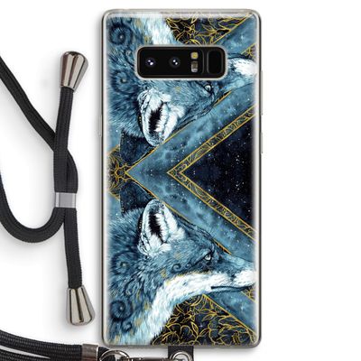 Golden Fox: Samsung Galaxy Note 8 Transparant Hoesje met koord