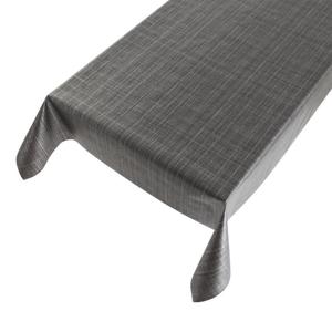 Buiten tafelkleed Tweed - antraciet grijs - 140 x 170 cm - PVC - rechthoekig - tafelzeil
