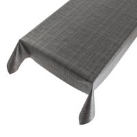 Buiten tafelkleed Tweed - antraciet grijs - 140 x 170 cm - PVC - rechthoekig - tafelzeil